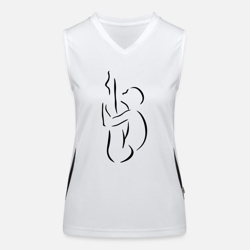Kunstspringer Funktionelles Kontrast-Tank Top für Frauen
