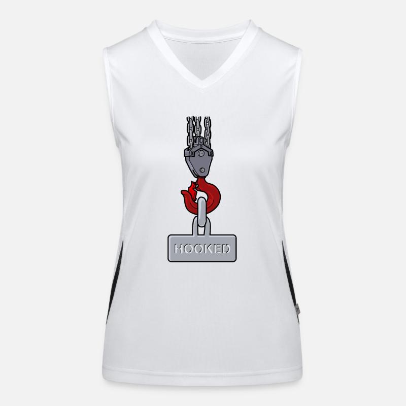 1267 crochet hooked 1 Women's Functional Contrast Tank Top