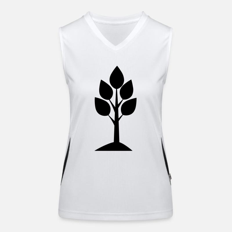 albero Top sportivo da donna in contrasto cromatico