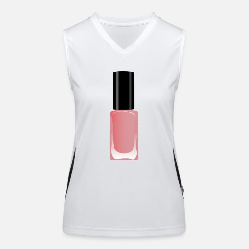 Nagellack Nägel lackieren Geschenk Geschenkidee Funktionelles Kontrast-Tank Top für Frauen