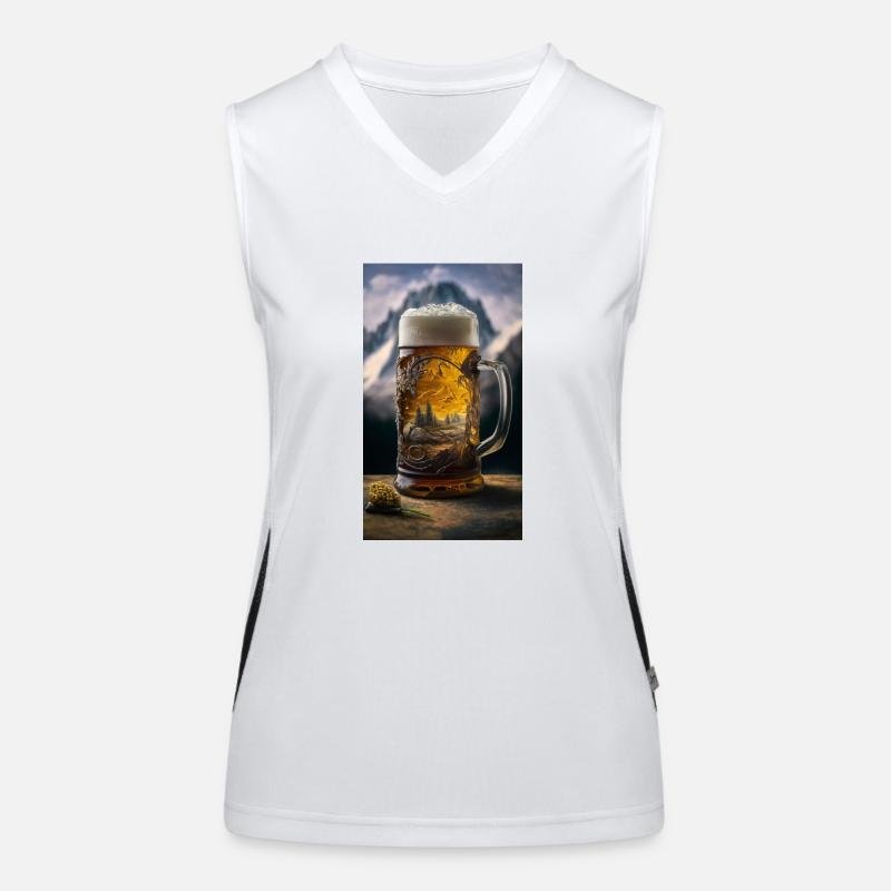 Mass Bier Funktionelles Kontrast-Tank Top für Frauen