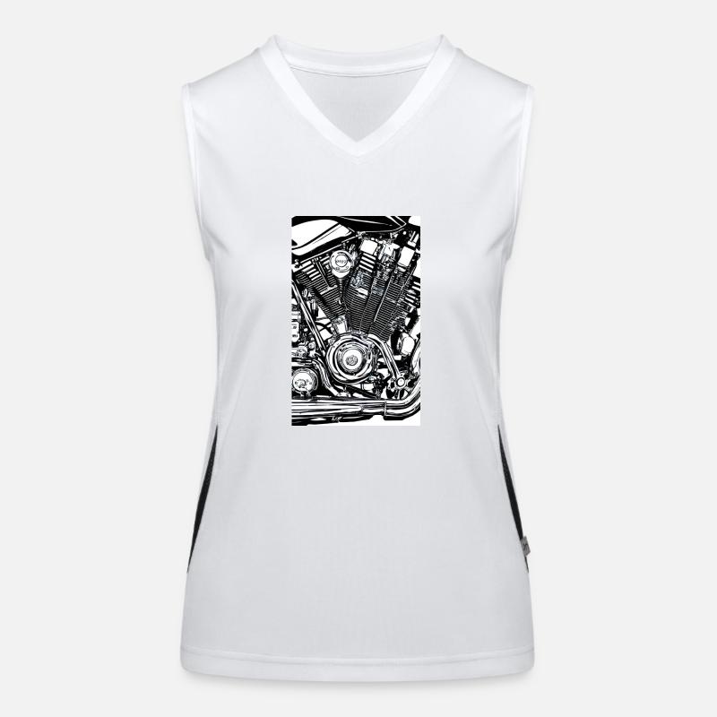 Bike Machine Funktionelles Kontrast-Tank Top für Frauen