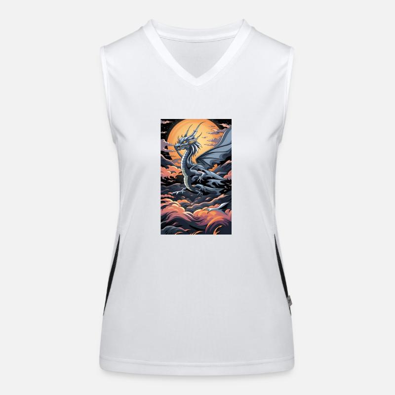 Moonlight Soaring:Otherworldly Beast Women's Functional Contrast Tank Top