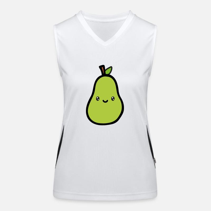 Birne Funktionelles Kontrast-Tank Top für Frauen