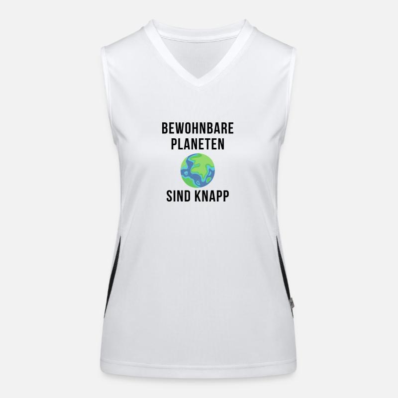 Bewohnbare Planeten sind knapp Funktionelles Kontrast-Tank Top für Frauen