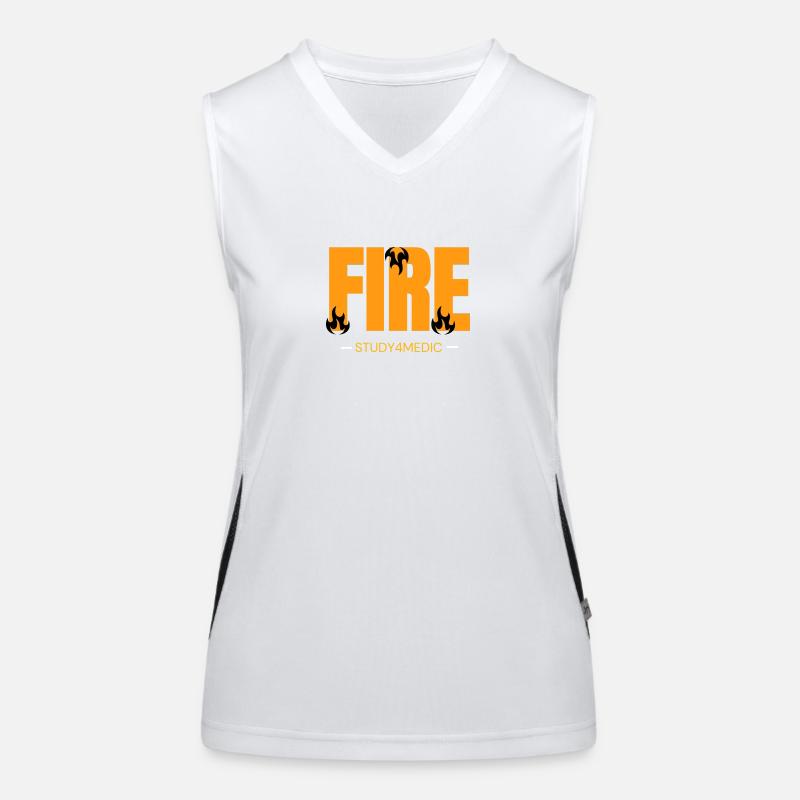 Fire Funktionelles Kontrast-Tank Top für Frauen