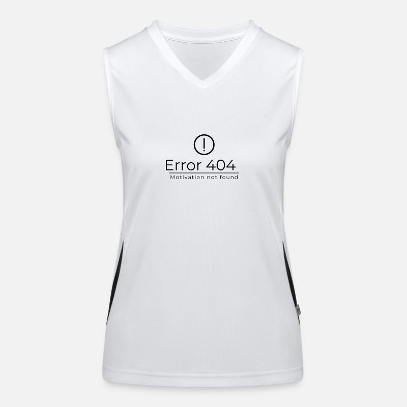 Error 404 Funktionelles Kontrast-Tank Top für Frauen