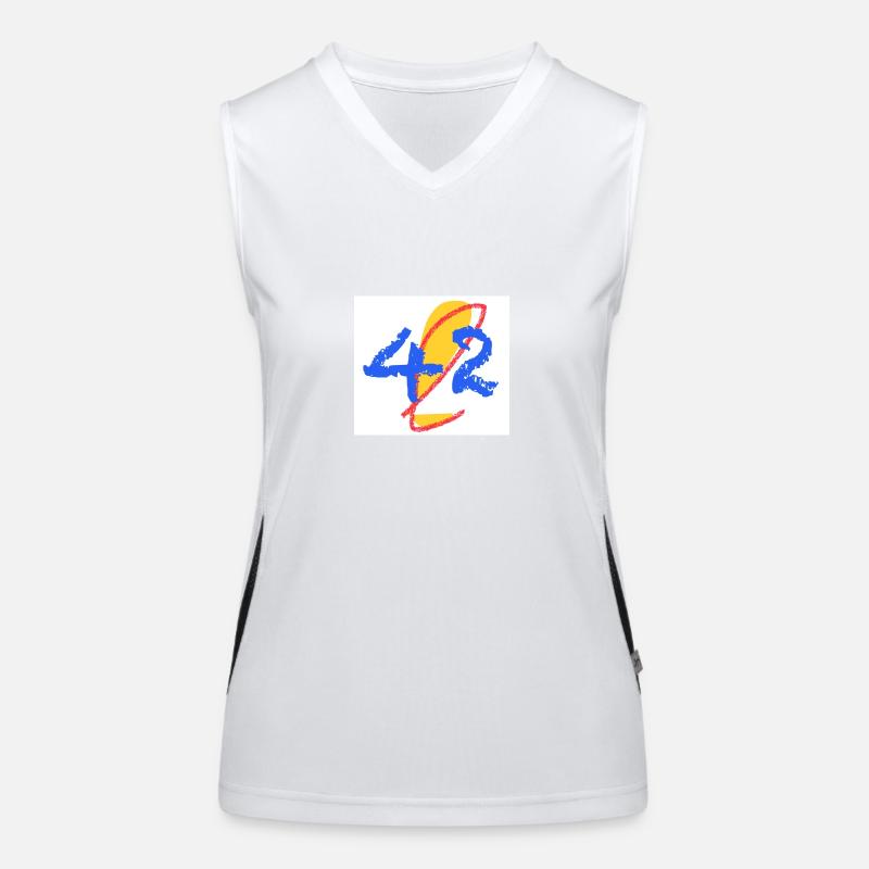 Alles ist 42 Funktionelles Kontrast-Tank Top für Frauen