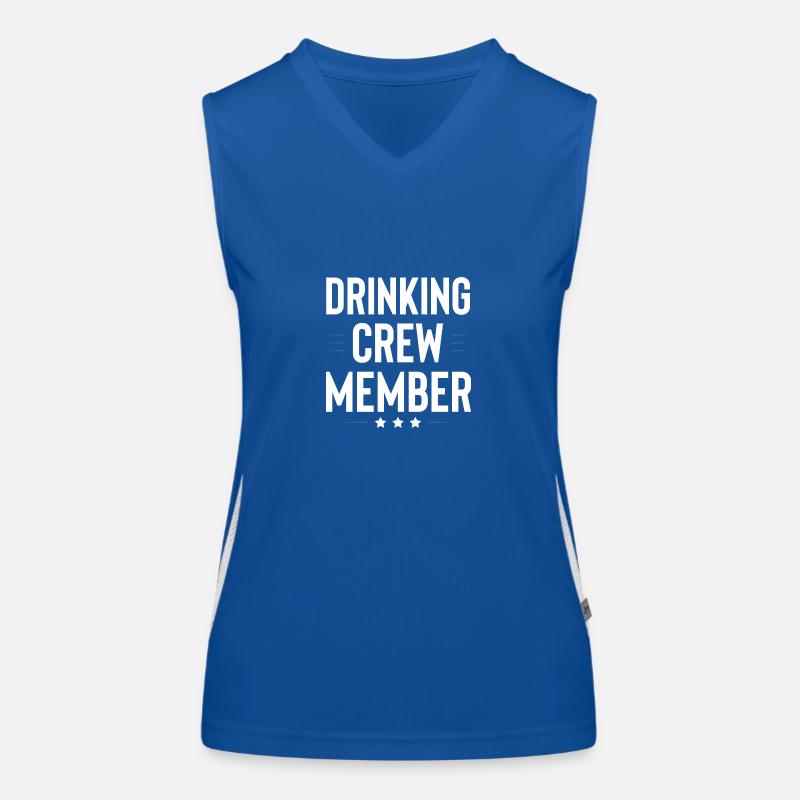 Drinking Crew Funktionelles Kontrast-Tank Top für Frauen