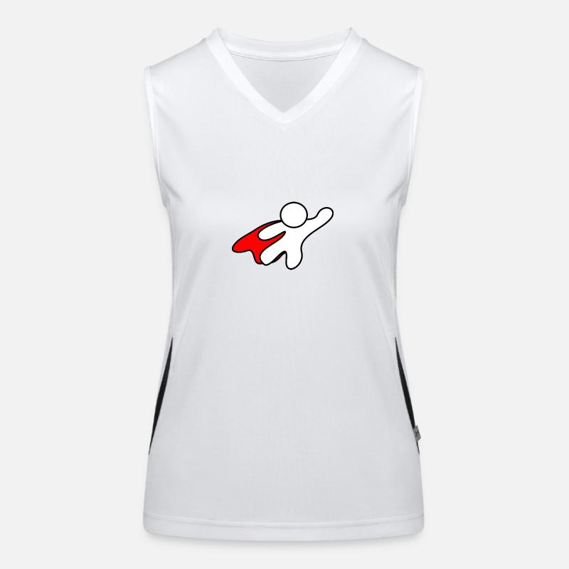 Superhelden Comic Cartoon - Perfekte Geschenkidee Funktionelles Kontrast-Tank Top für Frauen
