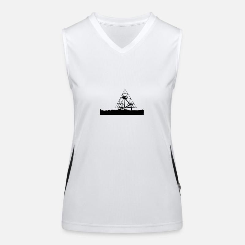 Bottrop Tetraeder Funktionelles Kontrast-Tank Top für Frauen