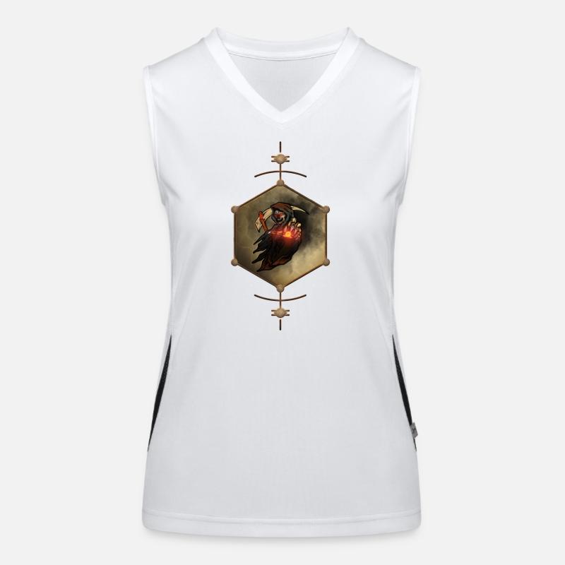 Atemberaubendes gruseliges Skelett Funktionelles Kontrast-Tank Top für Frauen