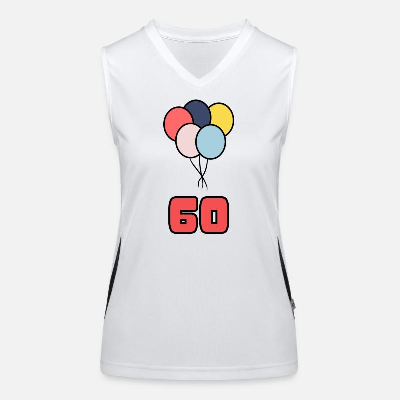 60. 60 ANS. 60e ANNIVERSAIRE. ANNIVERSAIRE 60 ANS. Débardeur respirant contrasté Femme