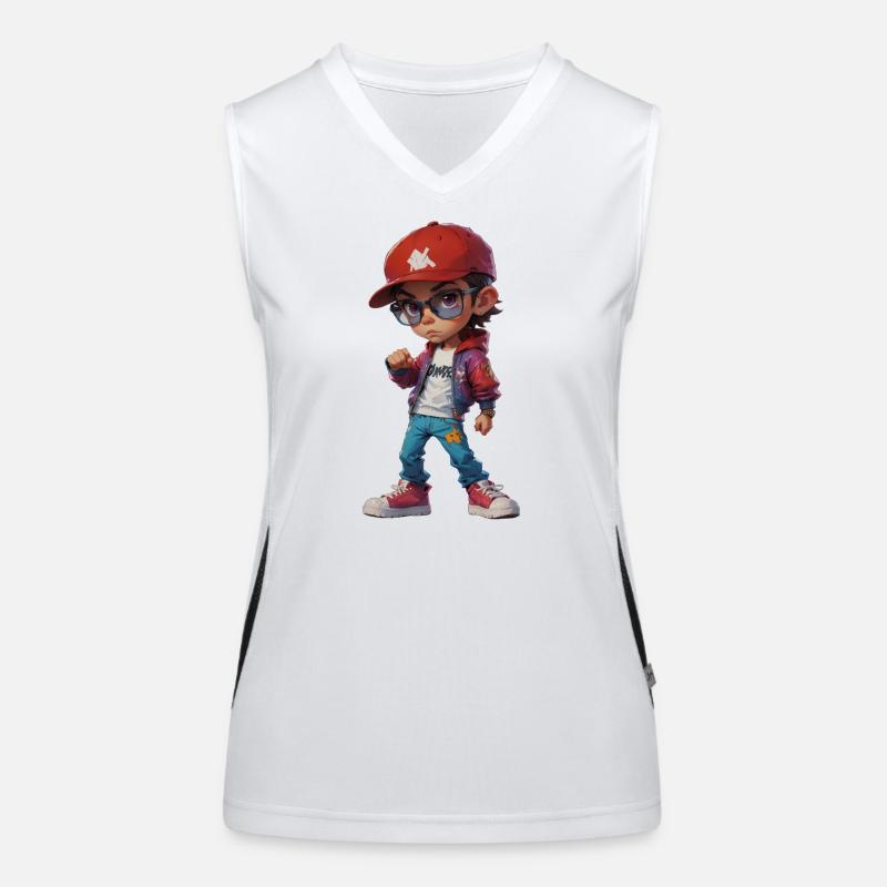 Adolescent branché cool Débardeur respirant contrasté Femme