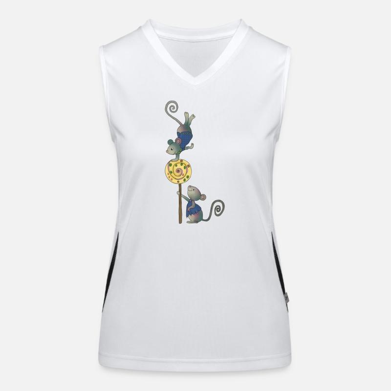 Mäusefest Funktionelles Kontrast-Tank Top für Frauen