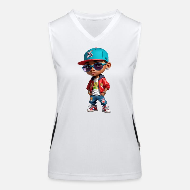 Urbain Kid Cool Graphismes Débardeur respirant contrasté Femme