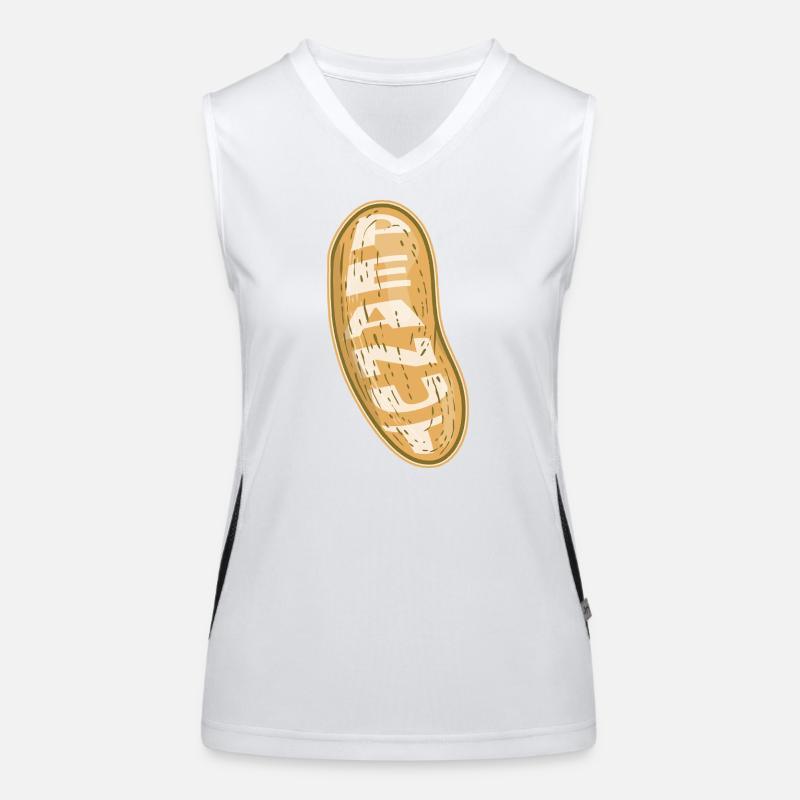 Erdnuss Funktionelles Kontrast-Tank Top für Frauen