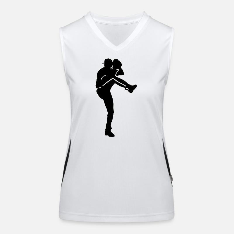 Baseball Funktionelles Kontrast-Tank Top für Frauen
