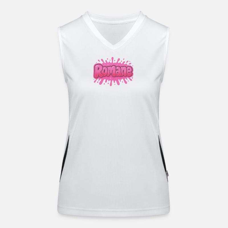 Graffiti Romane Name Gift Ideal Printable su Women's Functional Contrast Tank Top