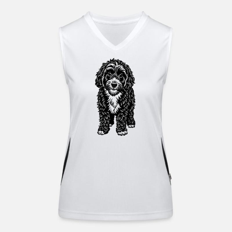 Cockapoo Funktionelles Kontrast-Tank Top für Frauen