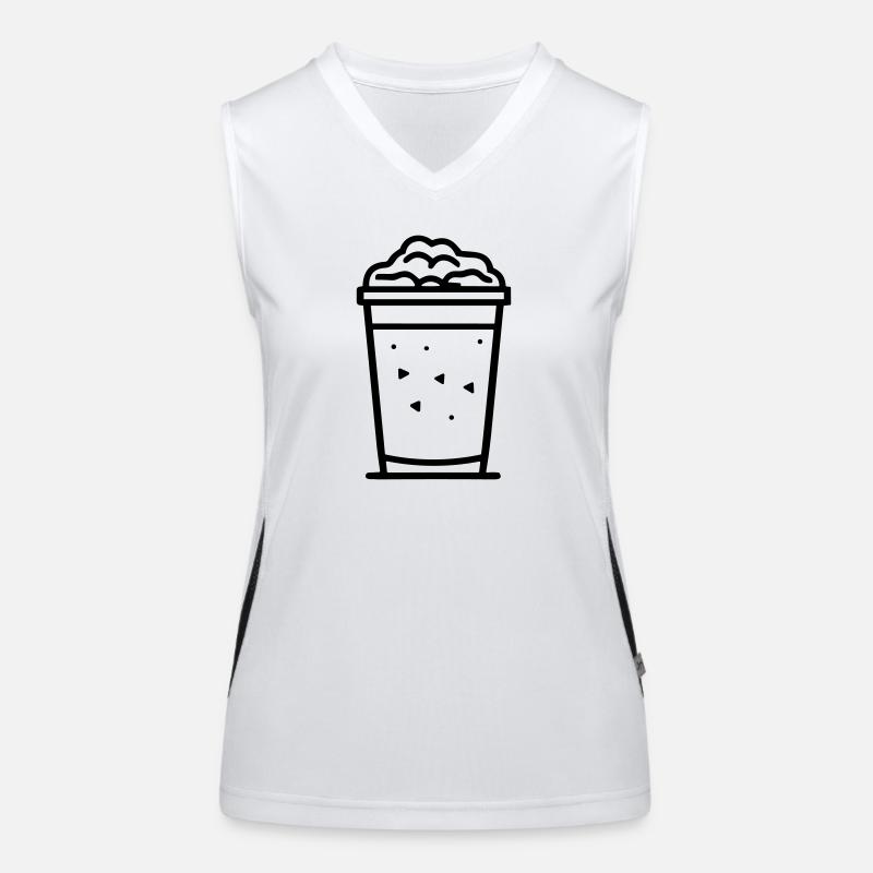 Milchshake Funktionelles Kontrast-Tank Top für Frauen