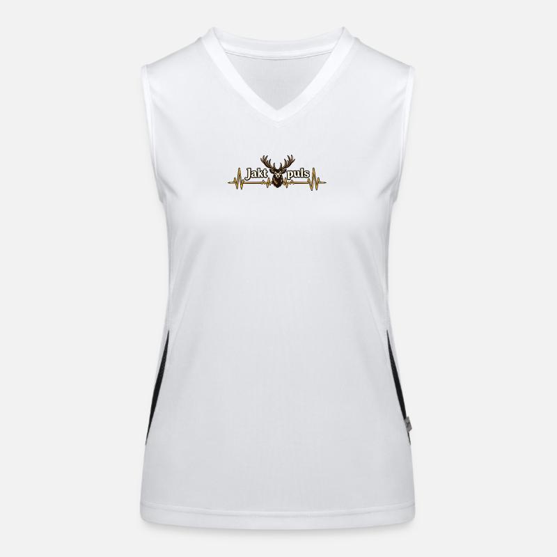 Jagdpuls Herz Funktionelles Kontrast-Tank Top für Frauen