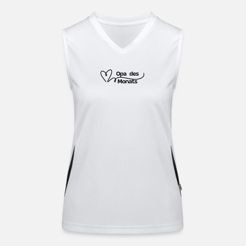 Papi du mois Coeur Débardeur respirant contrasté Femme