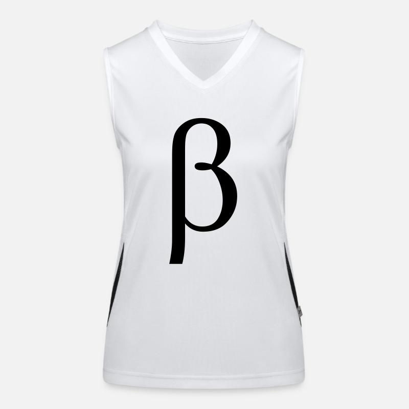 Beta griechischen Buchstaben Funktionelles Kontrast-Tank Top für Frauen