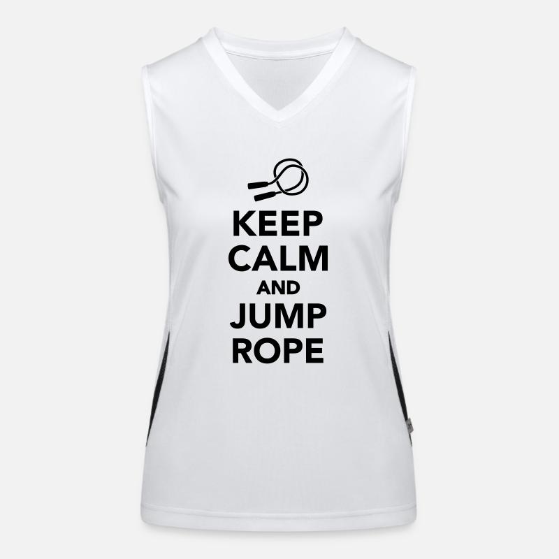 Seilspringen Funktionelles Kontrast-Tank Top für Frauen