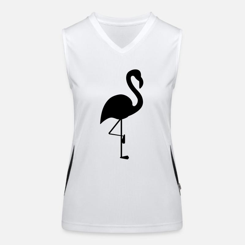 flamingo design Funktionelles Kontrast-Tank Top für Frauen