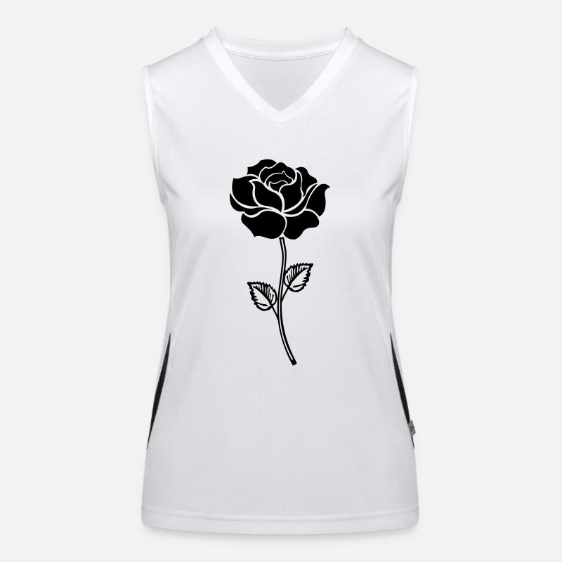 rose_black Débardeur respirant contrasté Femme