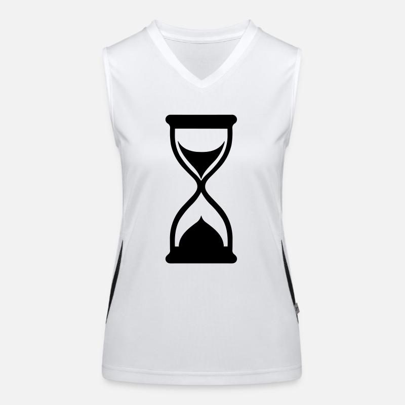 Stundenglas Funktionelles Kontrast-Tank Top für Frauen