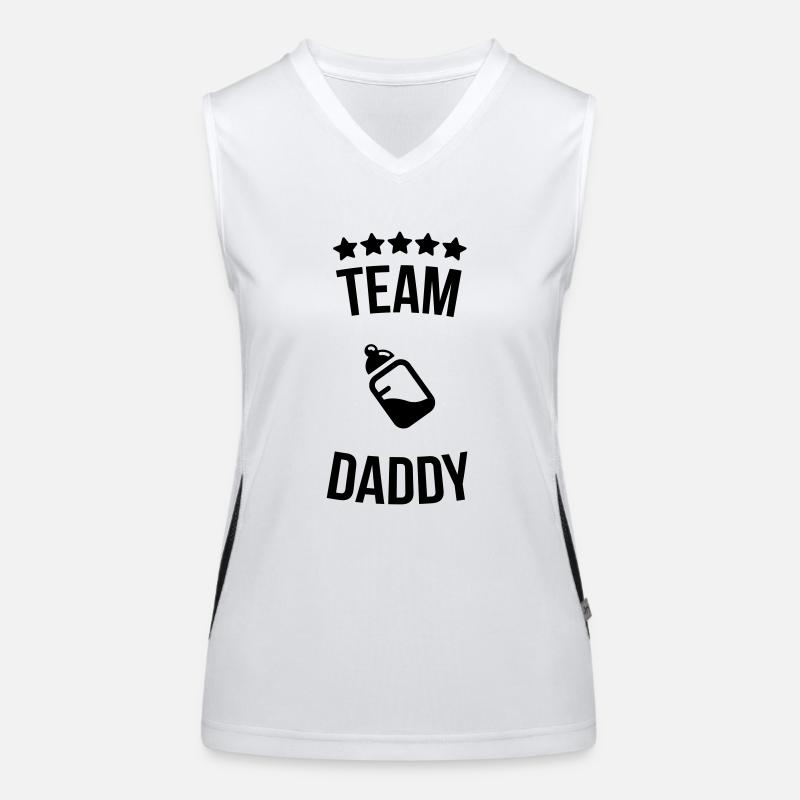 Équipe Daddy Daddy père bouteille lait Débardeur respirant contrasté Femme