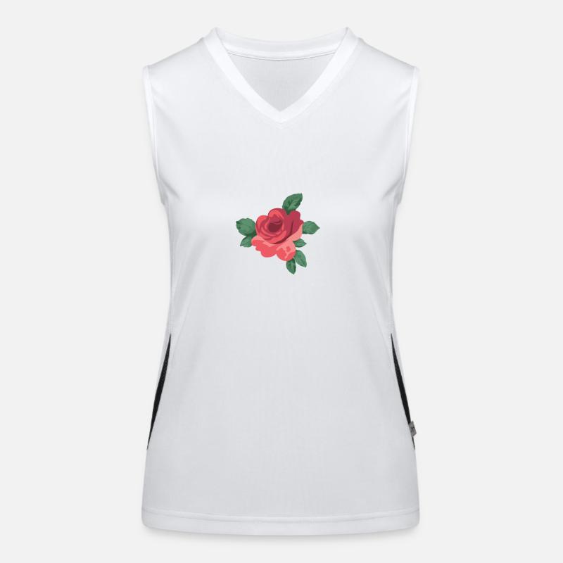 Rose Débardeur respirant contrasté Femme