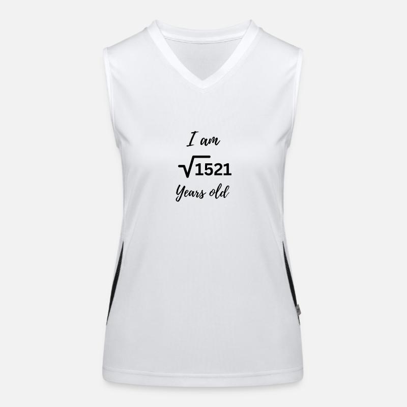 39 ans - Conception élégante du numéro d’anniversaire Débardeur respirant contrasté Femme