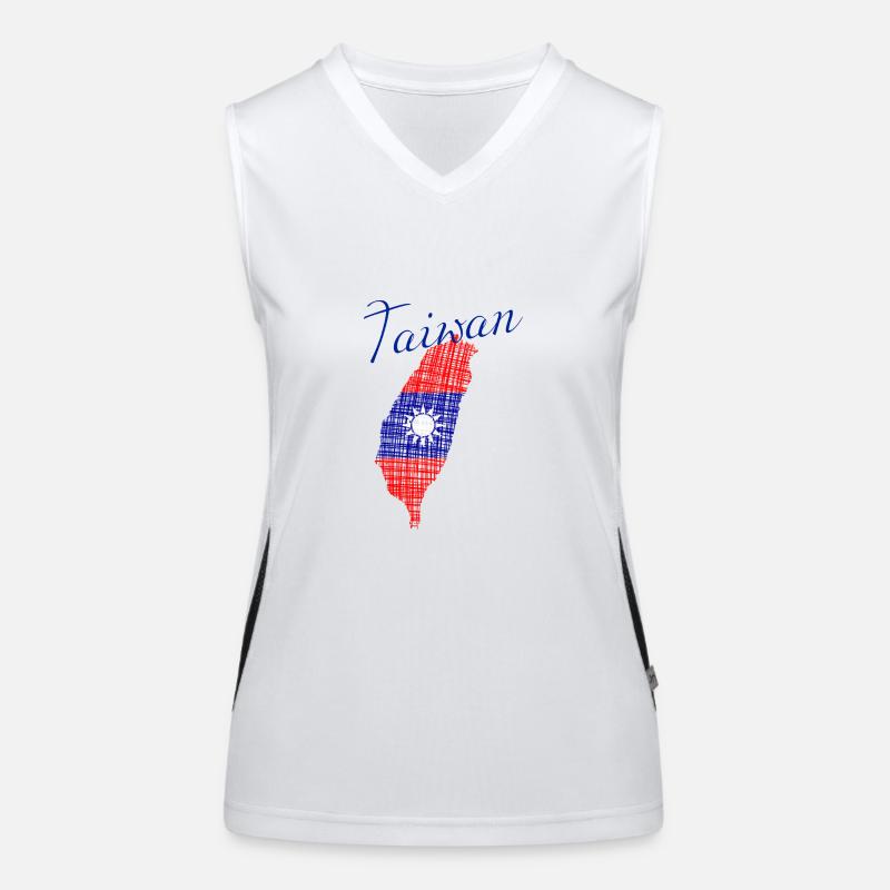 Taiwan Funktionelles Kontrast-Tank Top für Frauen