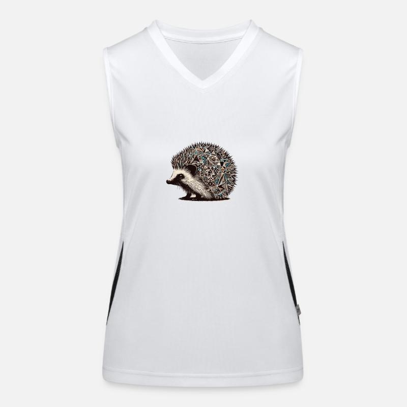 Igel Funktionelles Kontrast-Tank Top für Frauen