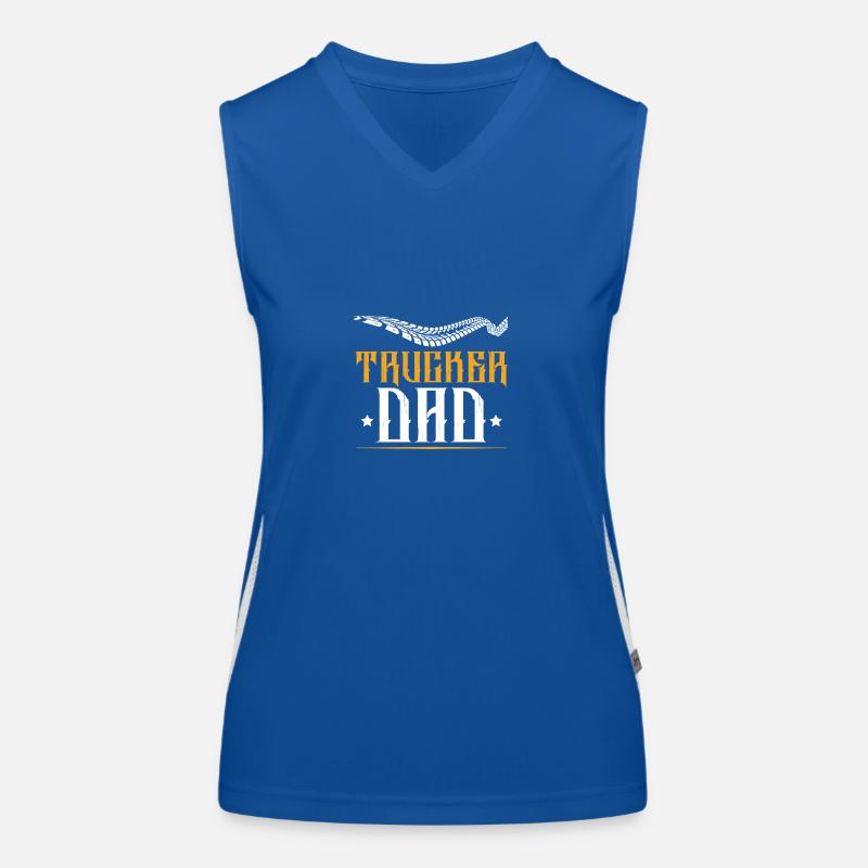 trucker papa zitat Funktionelles Kontrast-Tank Top für Frauen