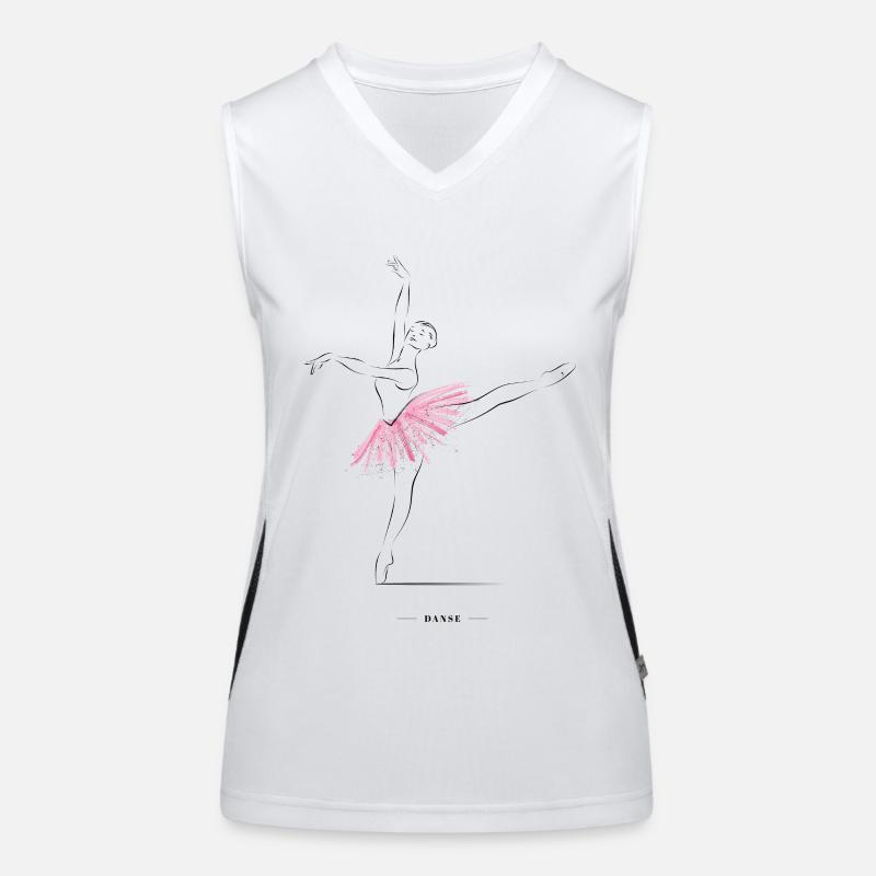 ballet dancer Women's Functional Contrast Tank Top