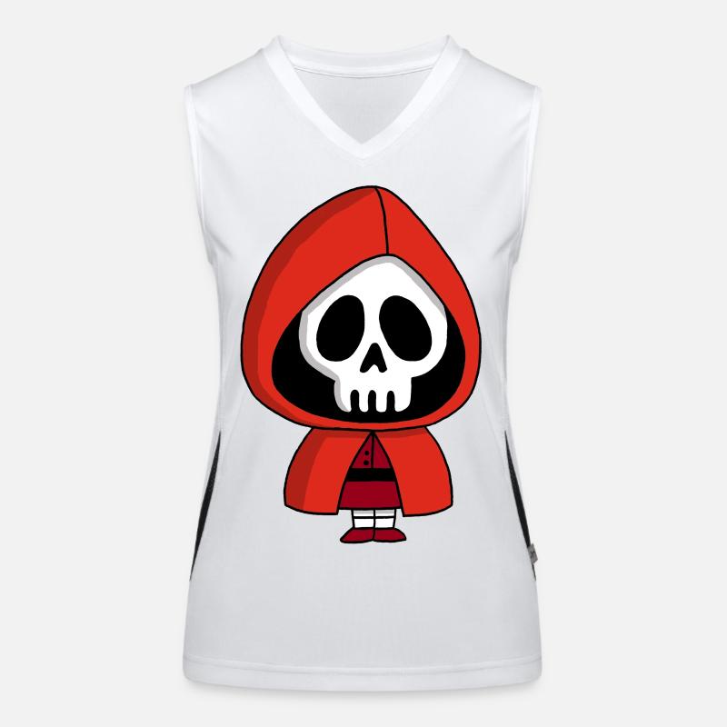Squelette du petit chaperon rouge Débardeur respirant contrasté Femme