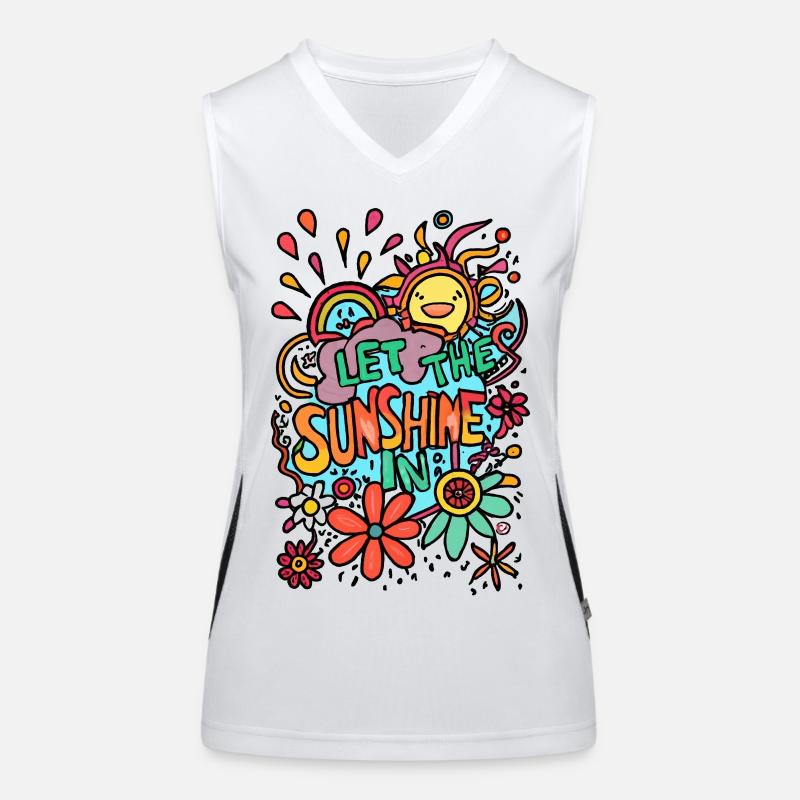 Lass die Sonne herein! Funktionelles Kontrast-Tank Top für Frauen