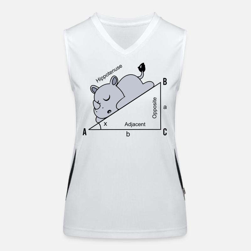 Funny Math Humor Hippotenuse Hypotenuse Women's Functional Contrast Tank Top