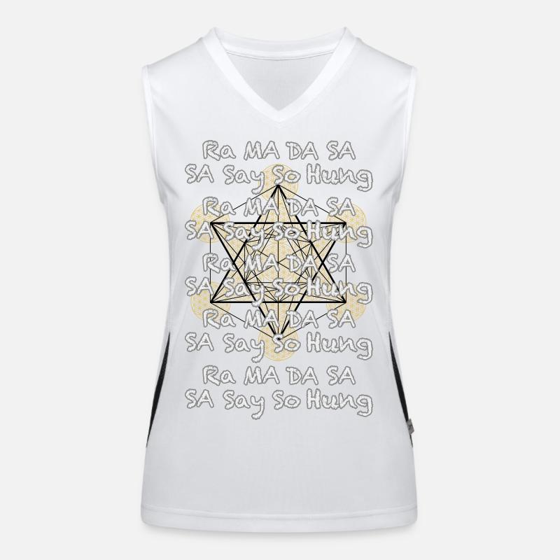 Mantra der Heilung Funktionelles Kontrast-Tank Top für Frauen
