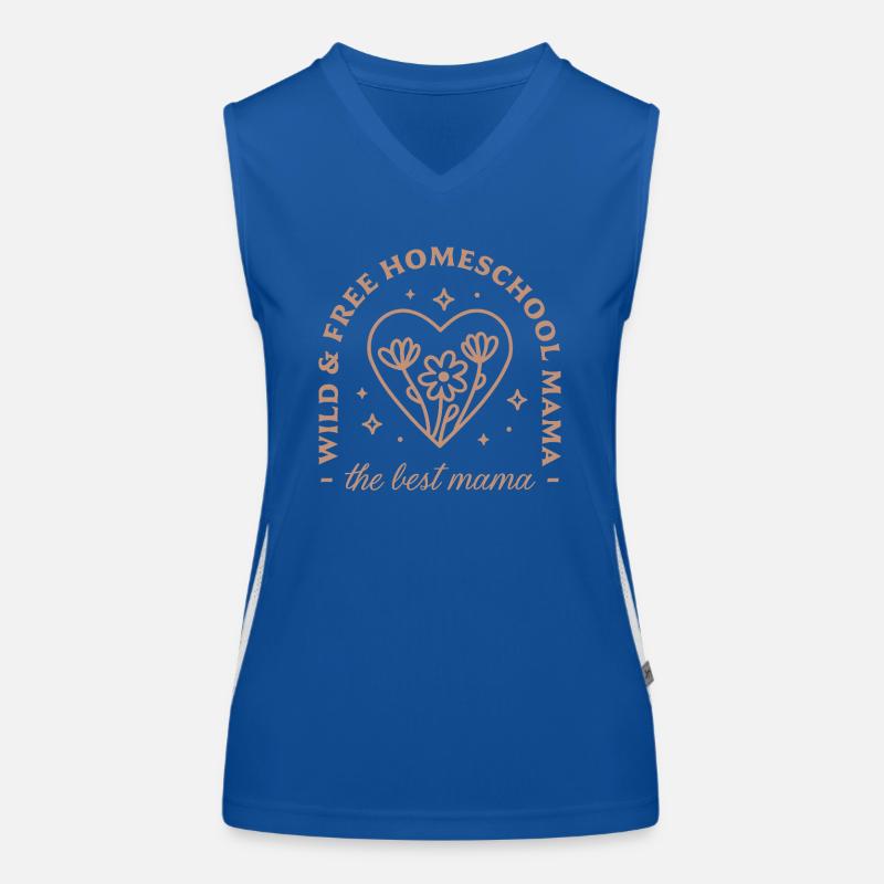 Homeschooling die beste Retro-Mutter Funktionelles Kontrast-Tank Top für Frauen