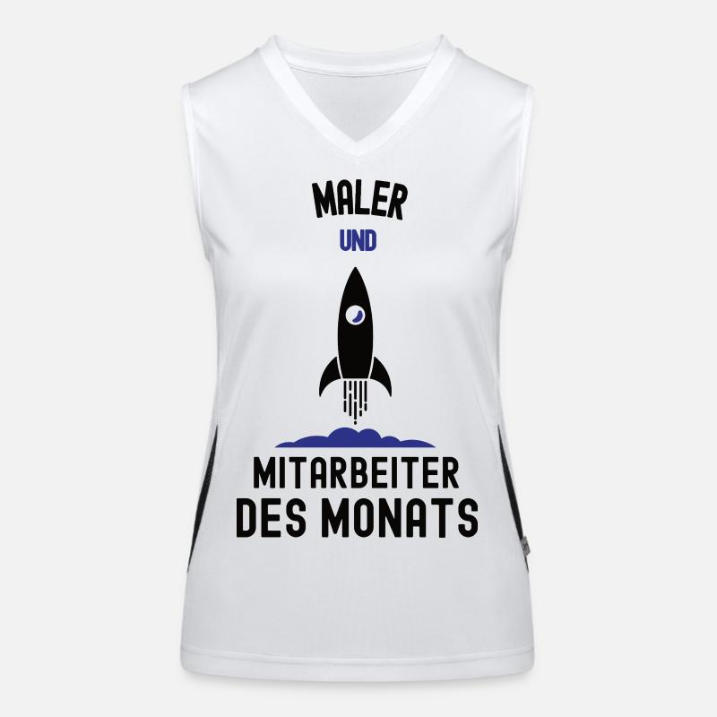 Mitarbeiter des Monats Maler Bester Mann Malerei Funktionelles Kontrast-Tank Top für Frauen