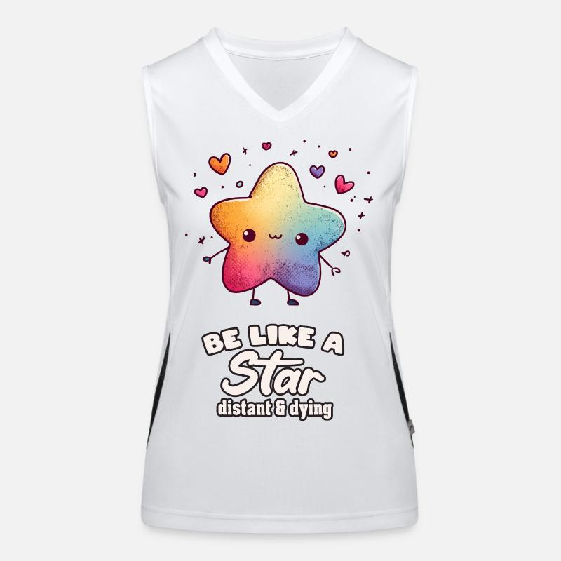 Be Like a Star Funktionelles Kontrast-Tank Top für Frauen