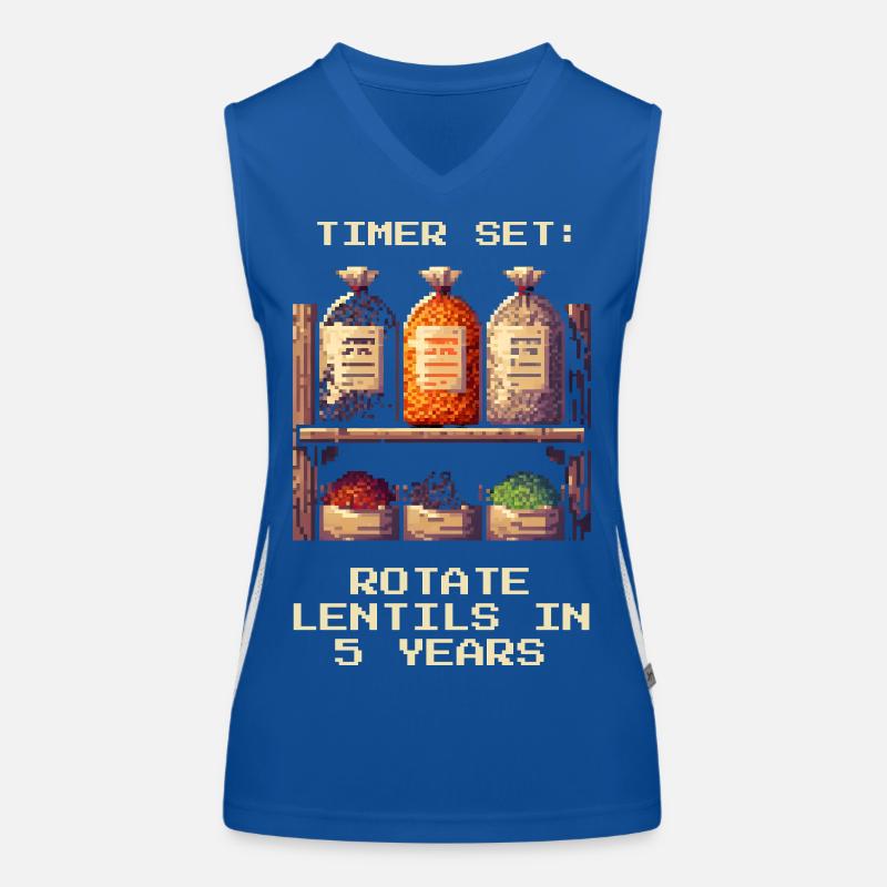 Timer Set | Rotate lenses in 5 years Women's Functional Contrast Tank Top