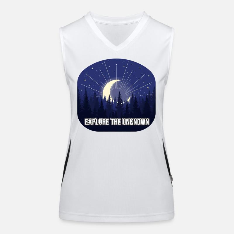 Explore the Unknown Moon Forest Women's Functional Contrast Tank Top