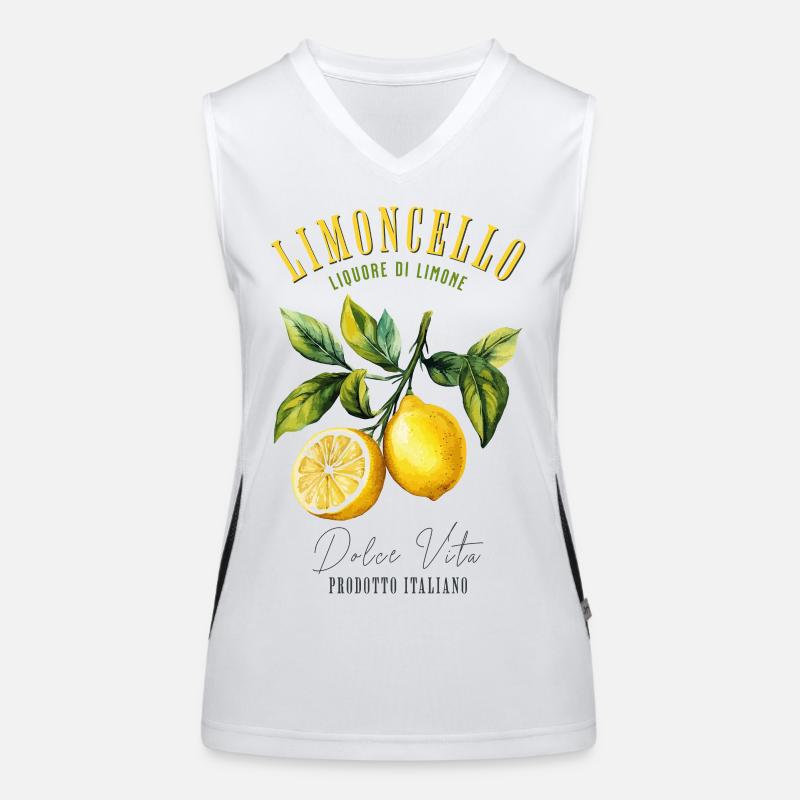 Cocktail Limoncello, liqueur, apéritif, boisson au citron Débardeur respirant contrasté Femme