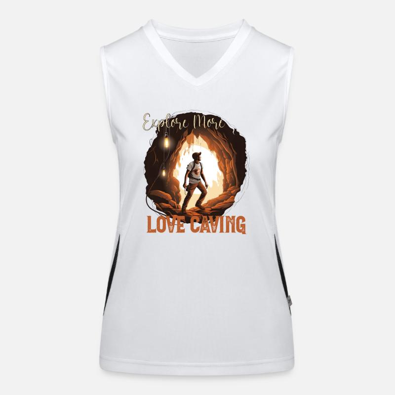 Cave speleology for thrill lovers Women's Functional Contrast Tank Top